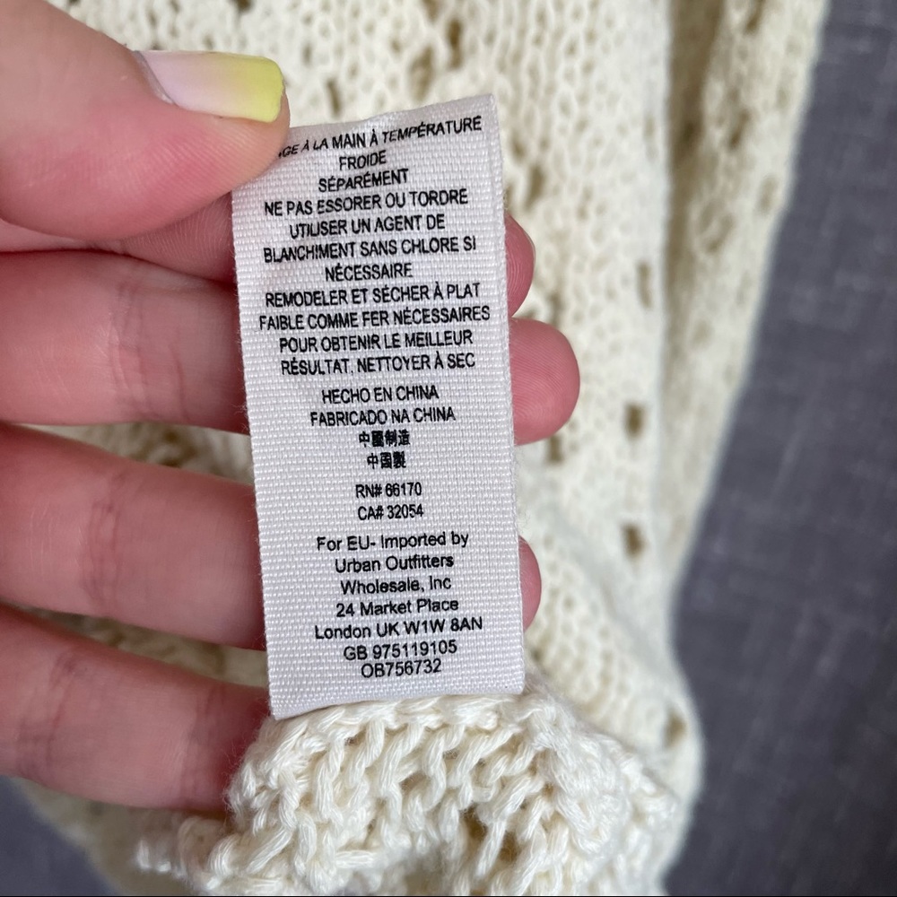Free People Ivory Traveling Lace Sweater - Picture 13 of 13
